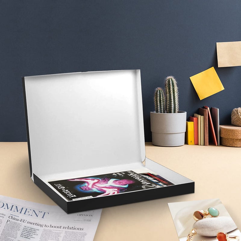 Lineco 16x20 Black Clamshell Archival Folio Storage Box, 1.75" Deep. Acid-Free with Metal Edge. Preserves Picture Longevity, Organize Photos or Documents, Crafts, DIY - Image 5